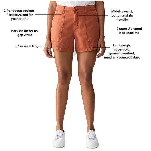 Social Standard By Sanctuary Mid Rise Fortune Tencel Short XXL NWT - Picture 2 of 9